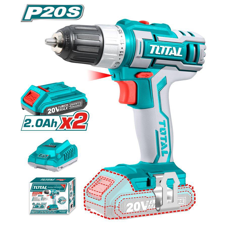 Trapano con 2 Batterie 20V - Industrial One Battery TDLI20022