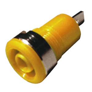 4mm Yellow Safety Isolated Bushing BO/501G-C
