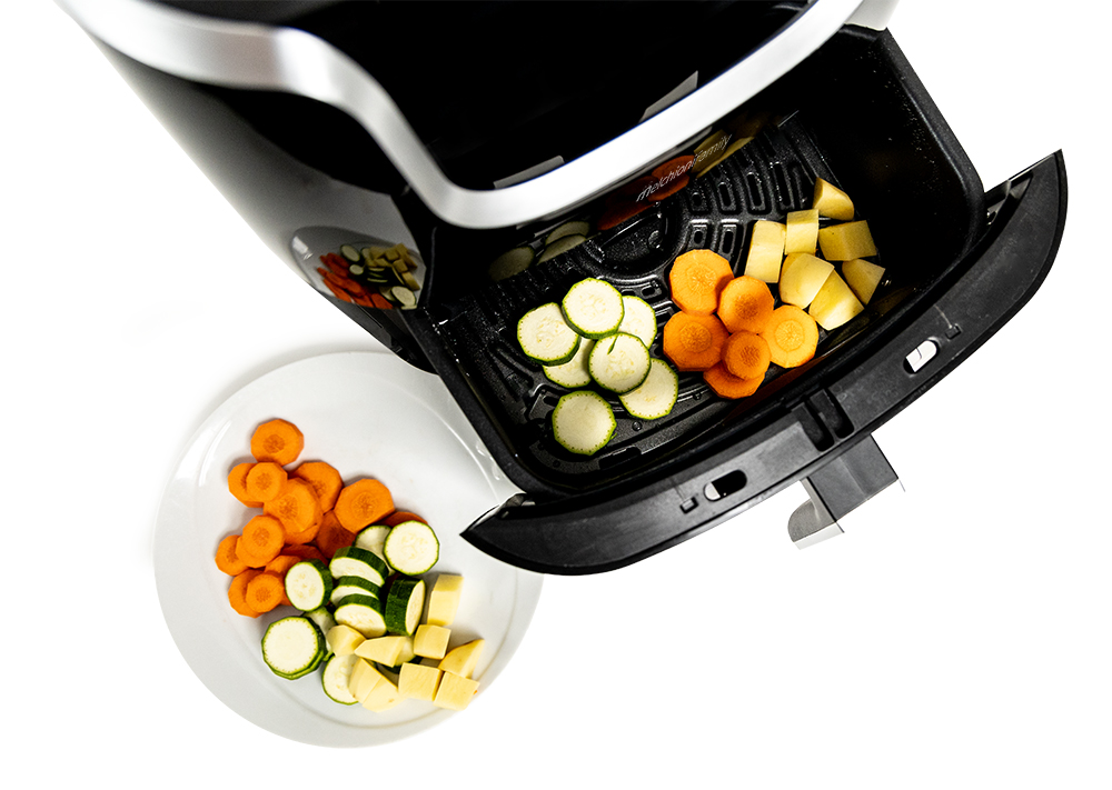 Friggitrice ad aria GIOIA 6,5L con funzione vapore nera