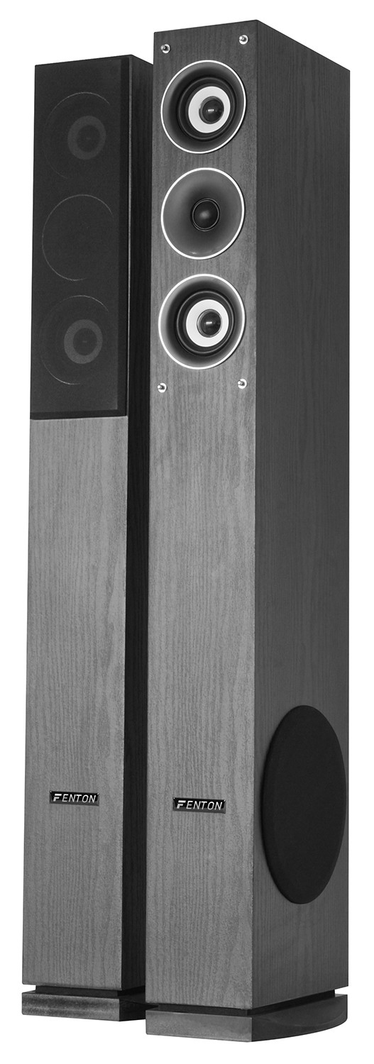 Coppia diffusori 3 vie a torre da 500W ( 2x250W) + sub laterale, Mod. SHFT52B
