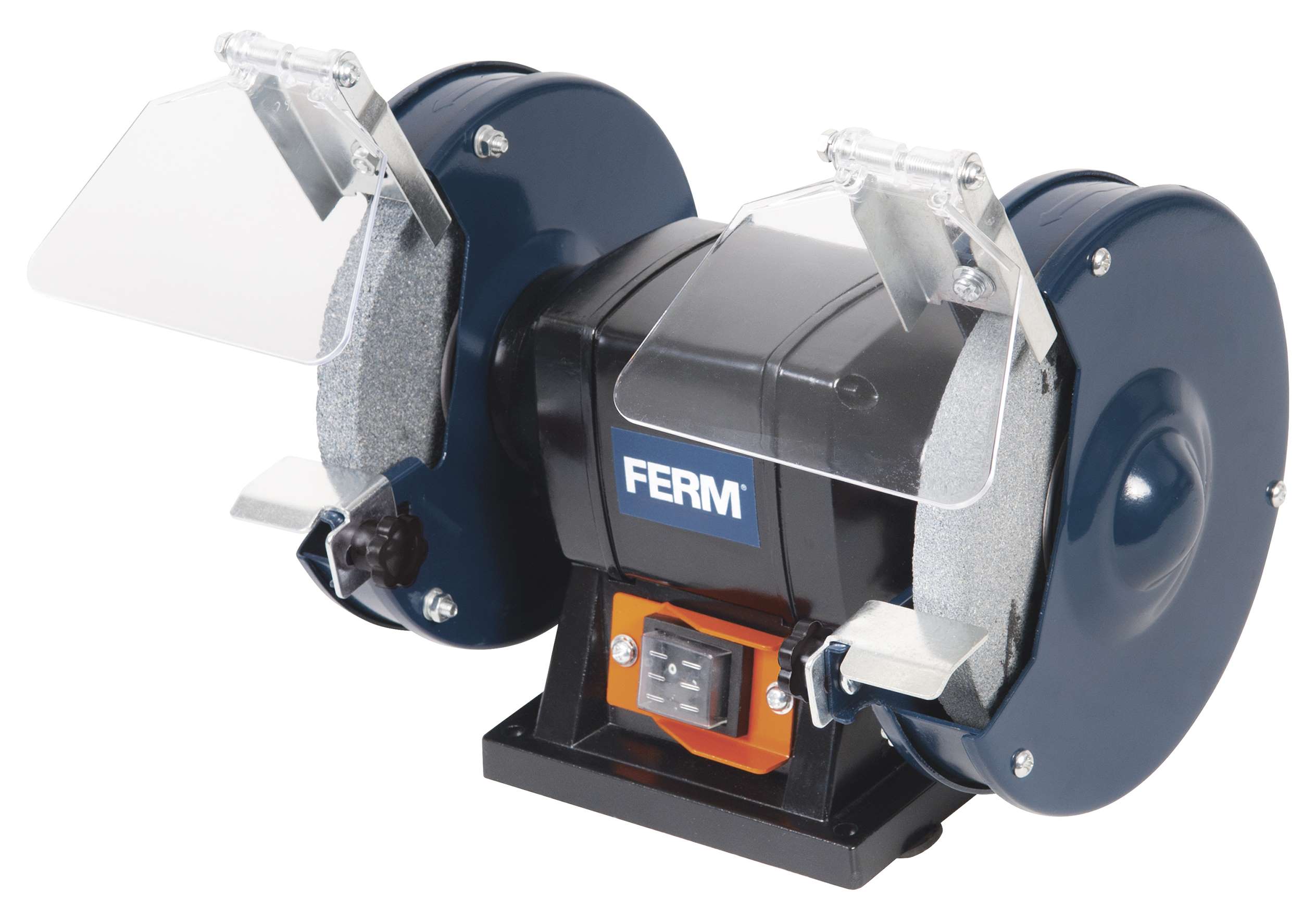 FERM BGM1019 Bench Grinder 150W - no-load speed 2950 rpm - grinding wheel dimensions 150x16 mm - weight 5.6 kg