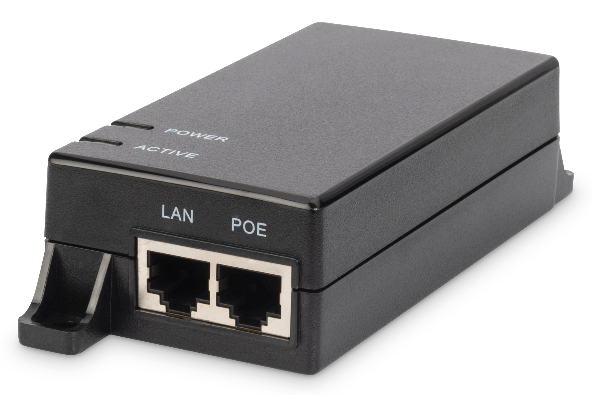Digitus DN-95102-1 Gigabit Ethernet PoE Injector, 802.3af Power Pins: 4/5(+), 7/8(-), 15.4W