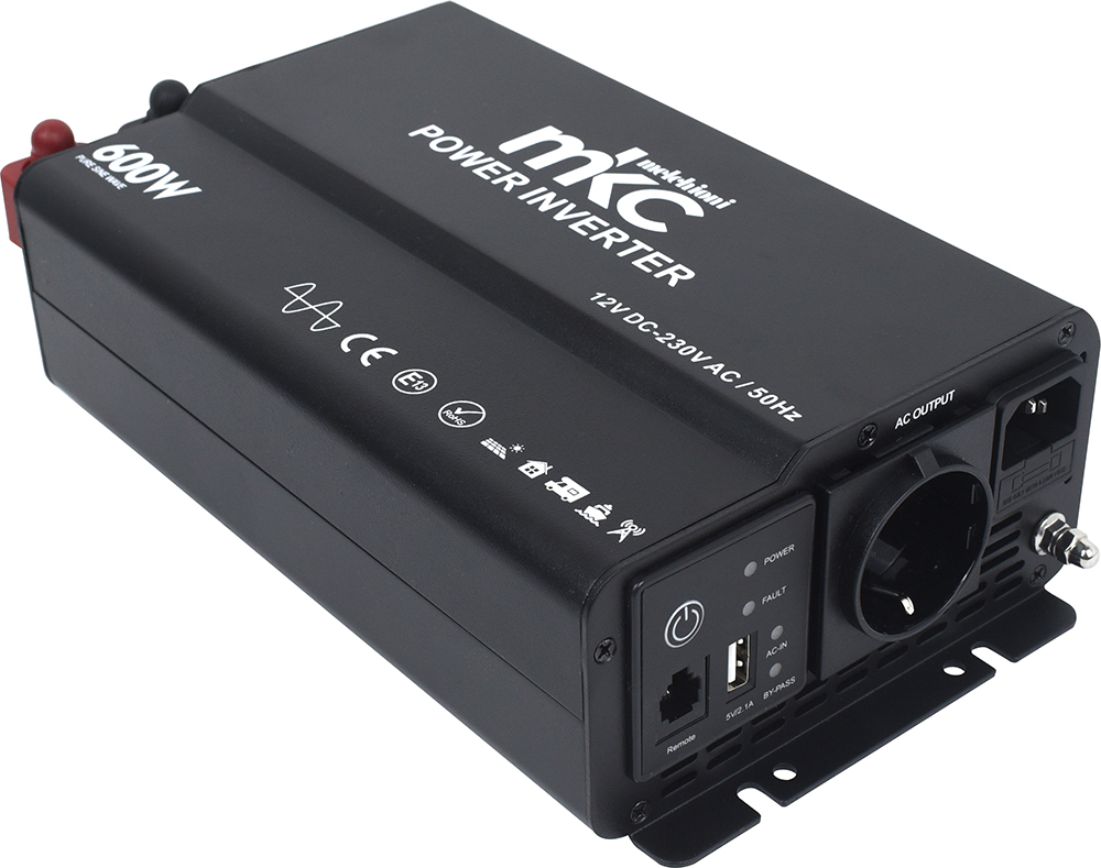 INVERTER MKC-RSP06-12 12VDC 230VCA 600W SOFTSTART ONDA PURA