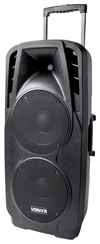 VONYX 550923427 1000w 2x 10 "portable speaker with 2 uhf radio microphones