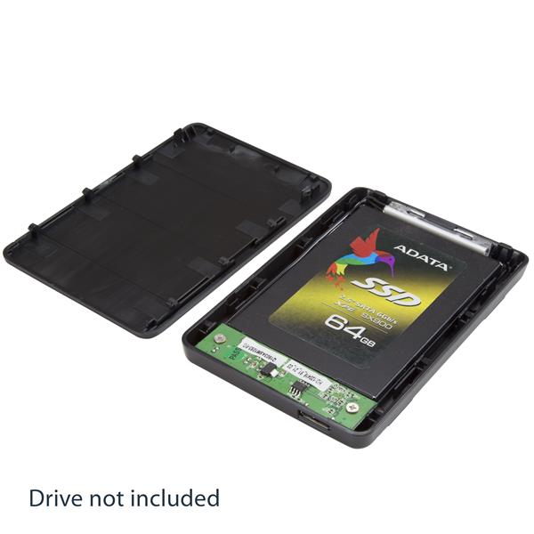 Startech.com S2510BPU33 Box esterno hard disk SATA III SSD da 2.5" USB 3.0 con UASP