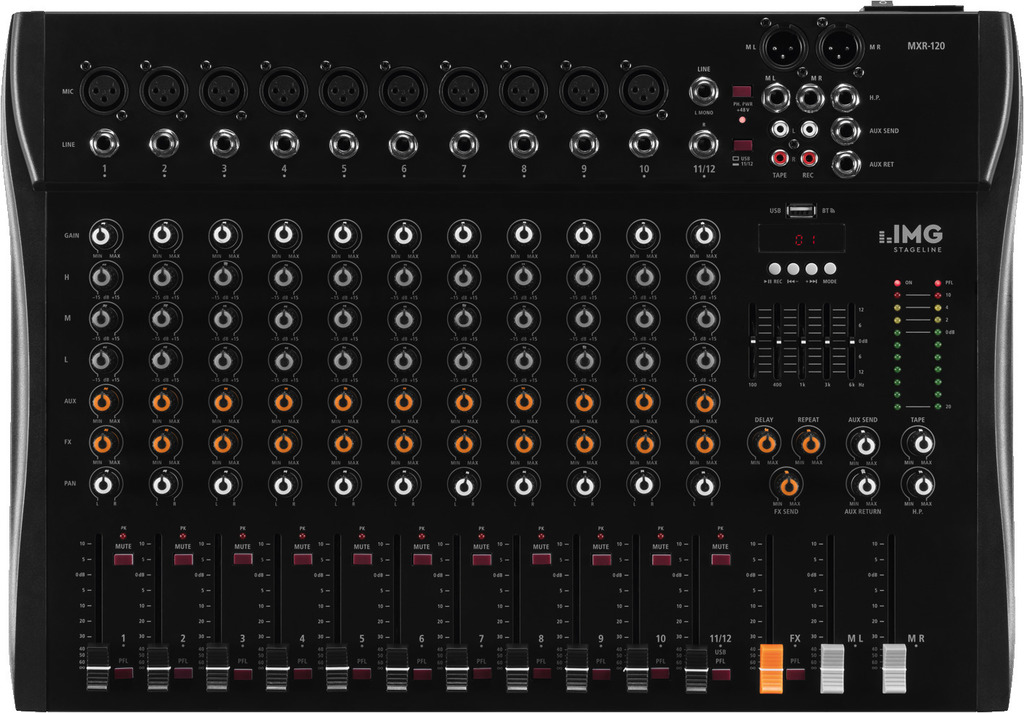 MXR-120 - 12-Channel Audio Mixer