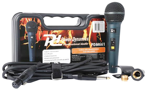 Microfono dinamico per canto con custodia con cavo da 5mt. 173.428 PDM661