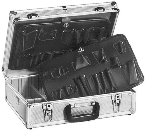 Valigia per tecnici in alluminio 456x330x152mm