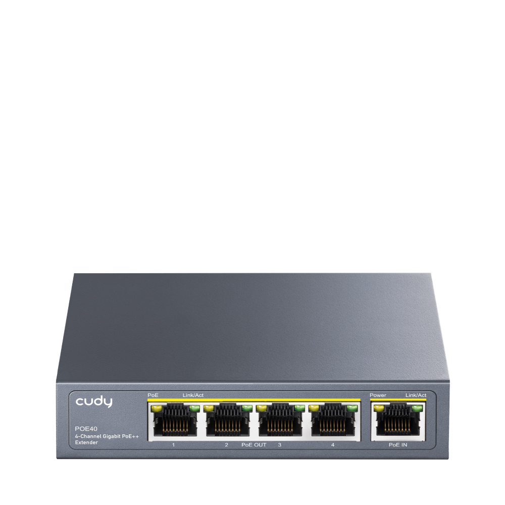 POE40 - 4-Channel Gigabit PoE++ Extender