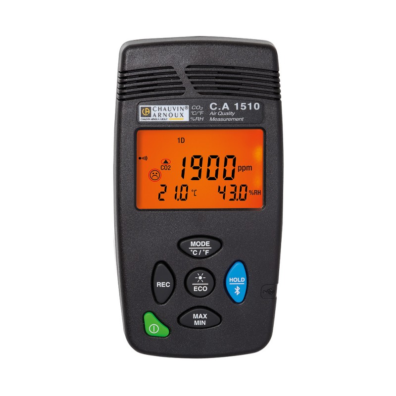 C.A 1510 CO2 and Relative Humidity Recorder Black AMRA Chauvin Arnoux P01651010
