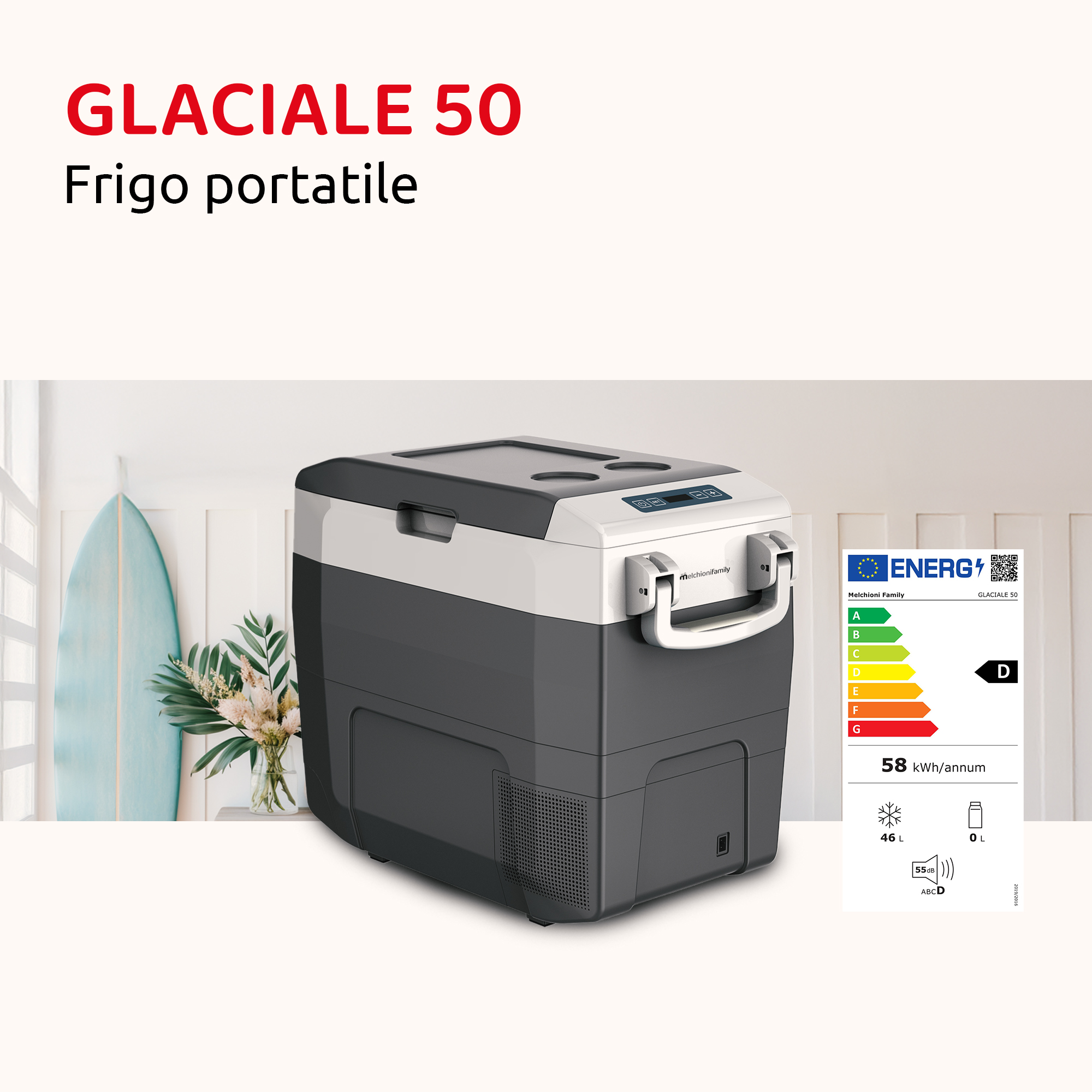Frigo portatile GLACIALE 50 -  46L rigido