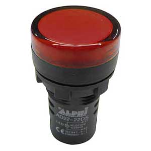 Segnalatore 24V A Led Rosso Luminoso AP/SEGN/22R-I
