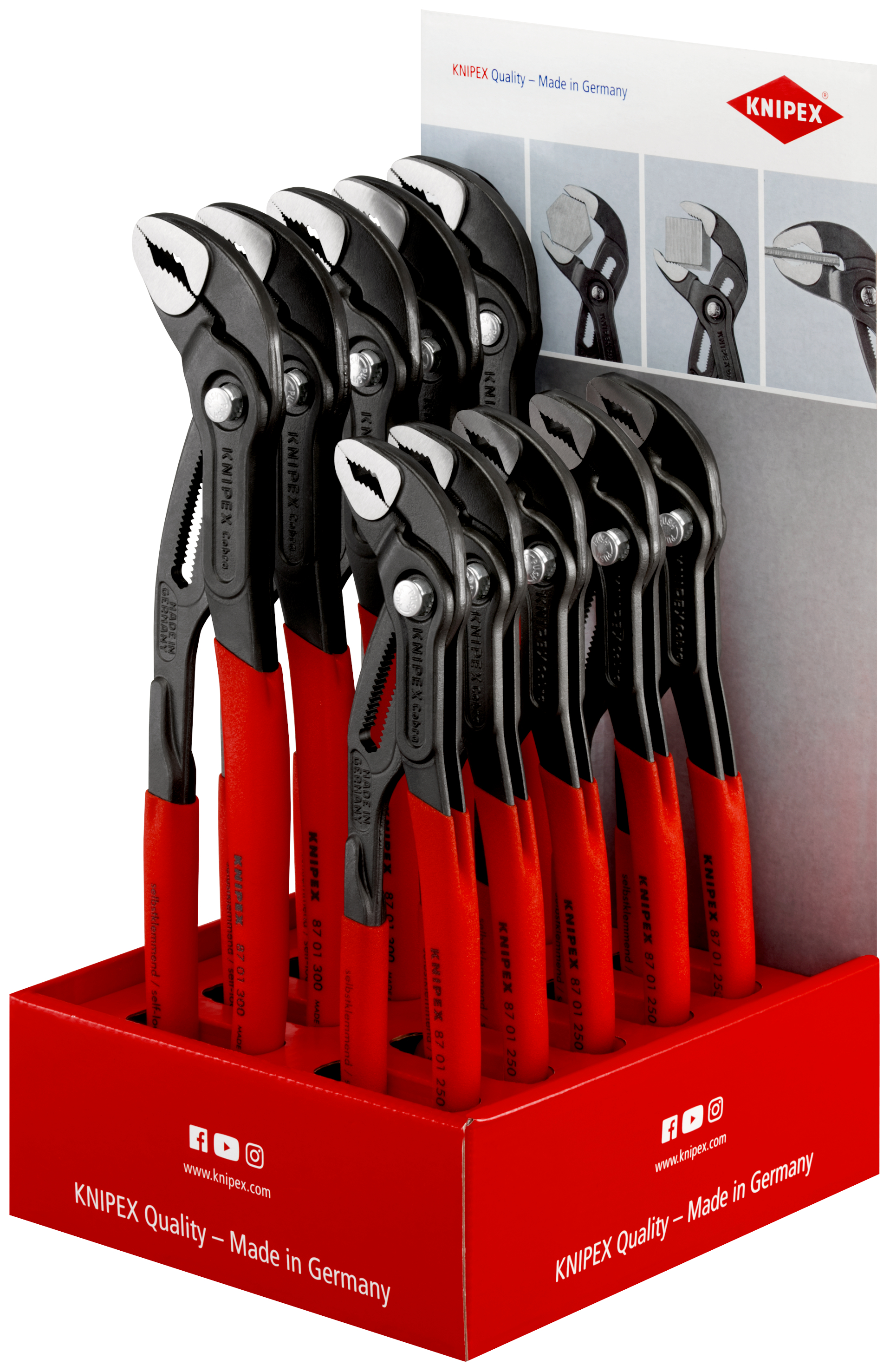 espositore da banco Cobra® 87 01 250/300 00 18 01 V14