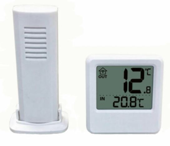 Stazione Meteo in B&N per interni o esterni con sensore esterno WS 9114