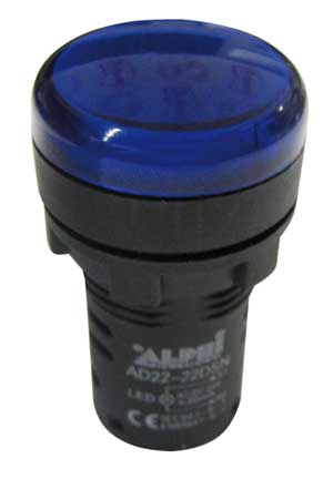 24V Blue LED Light Indicator with Gem AP/SEGN/220B-I