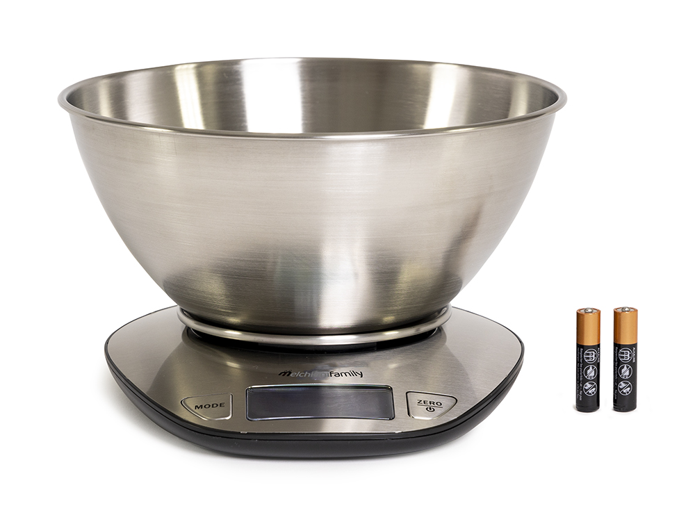 Bilancia da cucina GRAAL con ciotola in acciaio