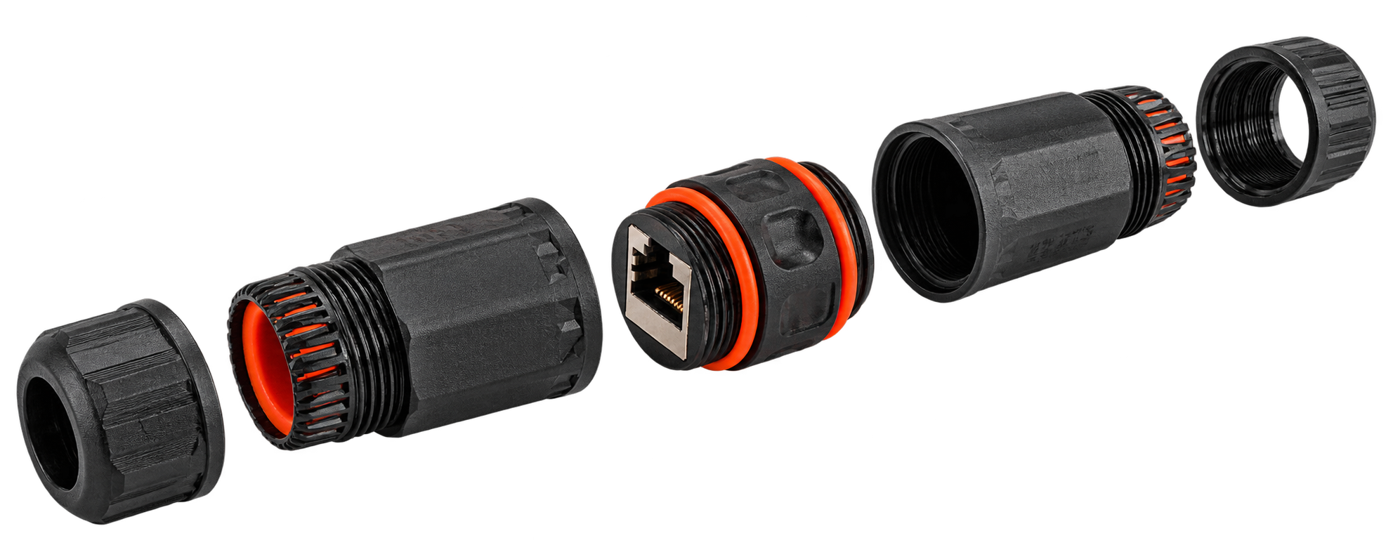 Accoppiatore RJ45 Cat.5e Presa/Presa Schermata - Waterproof IP68