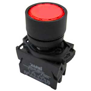 24V Red LED Illuminated Rotary Button AP/INT/3462-C