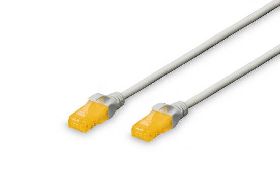 Digitus DK1613A030 - Cavo Patch U-UTP CAT6A, CU, 26AWG, guaina LSZH, colore grigio, lunghezza 3mt.