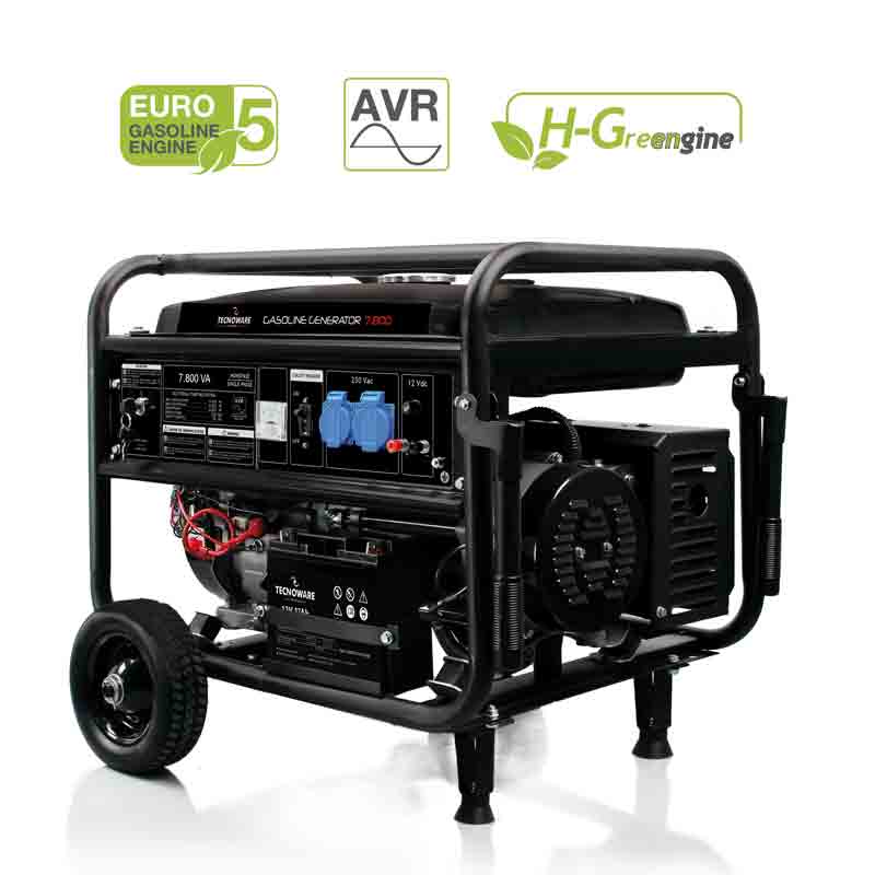 Gasoline Generator 7.800 VA Sistema di Avviamento Elettrico