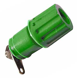 15A Insulated Wire Clamp Terminal Green SER/430V
