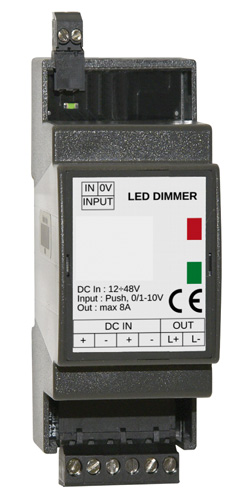 Controller dimmer DLD1248-1CV-ME, 1 canale, pulsante N.A, 0-19, MKC Light