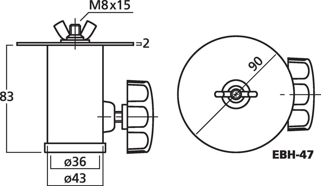EBH-47 - Adattatore per supporto