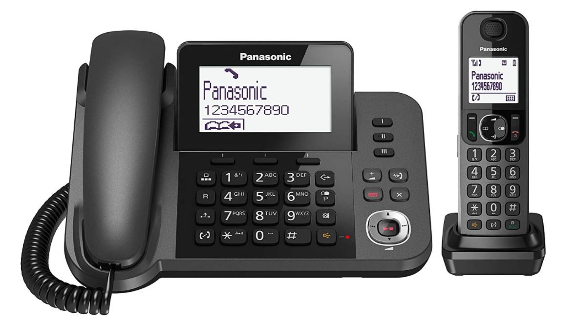 Telefono Centralino Panasonic KX-TGF310EXM Cordless + Filo, DECT - colore Nero