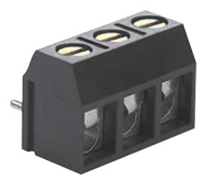 Modular Terminal Block for PCB 90° 2 Positions P5mm 16A with Tab COMP/3012R-I