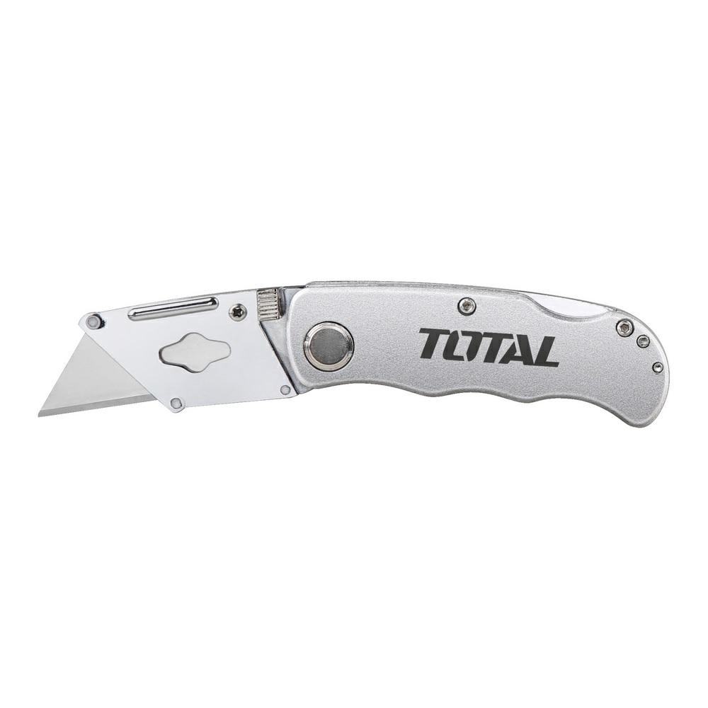 Aluminium Utility Knife + 5 Blades 61*19mm THT513613