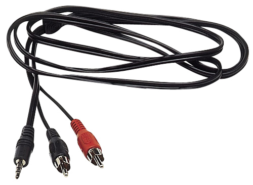 MKC 149000254 Cable mini jack 3.5 / 2 rca s/s 5mt. n pb