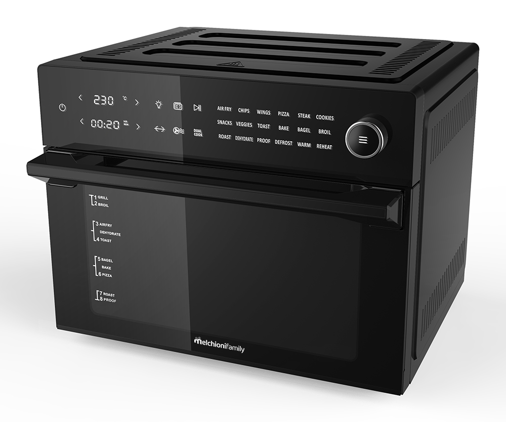 Friggitrice ad aria e forno BENEDETTA 30L nera