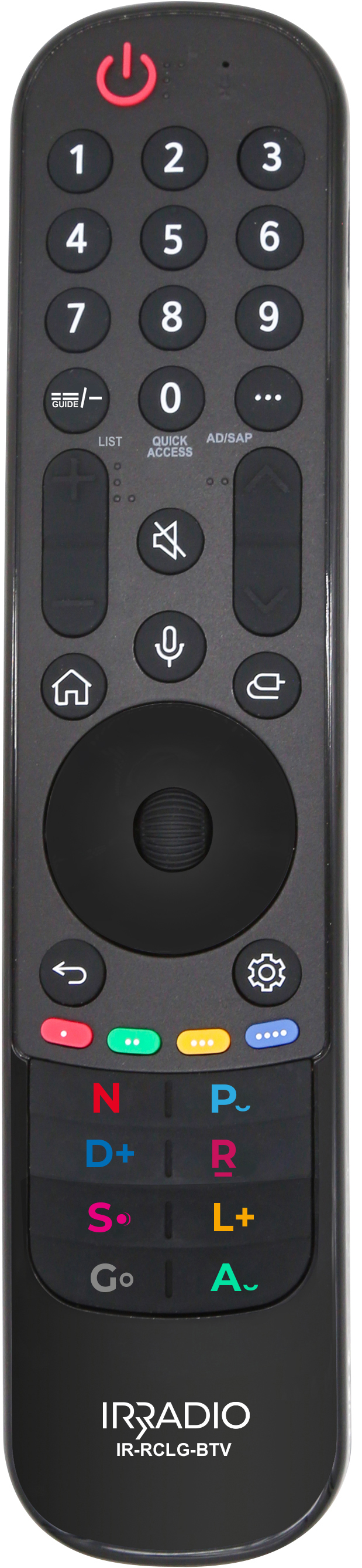 IR-RCLG-BTV - Telecomando dedicato LG con comando vocale e puntatore mouse