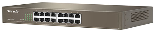 SWITCH TEF1016D 16 DOORS 10 / 100MBPS METAL RACK