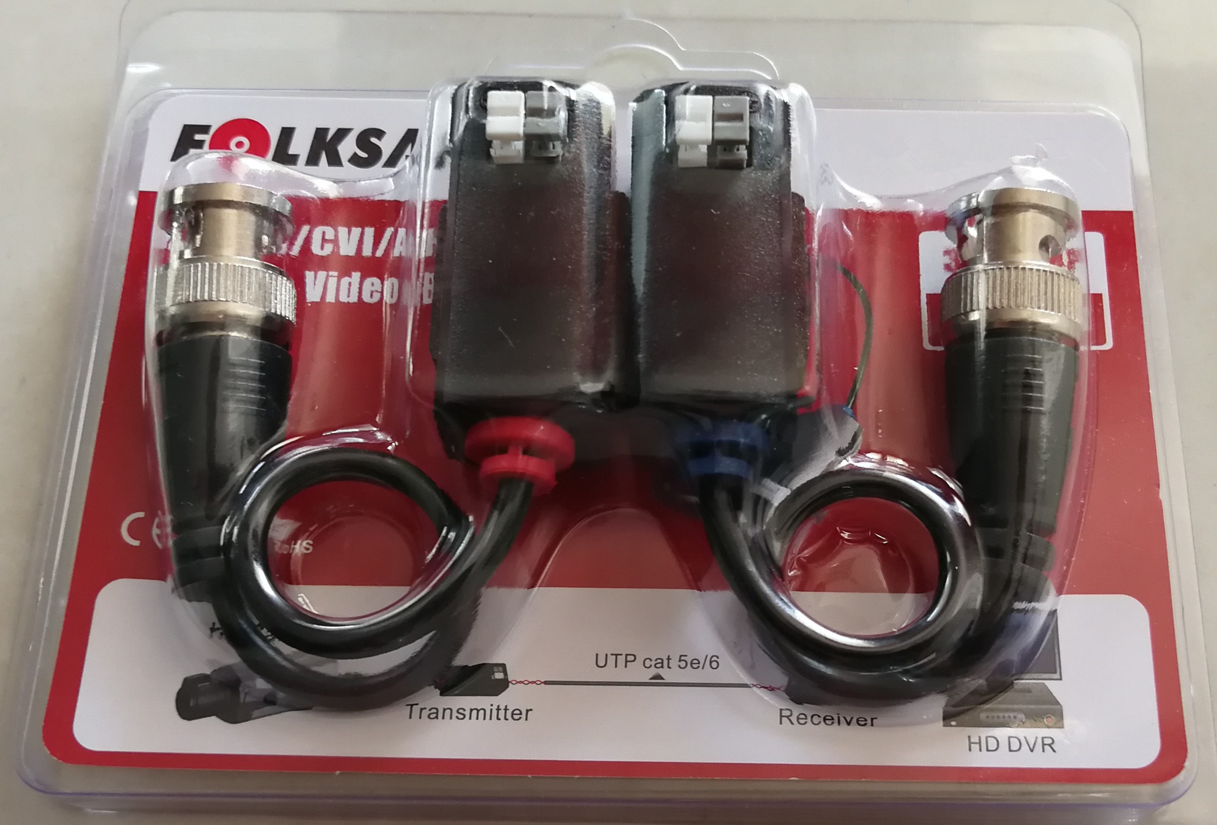 MKC_TRUEVISION MKBL-P2 Pair ahd passive- with Cable cat 5/6