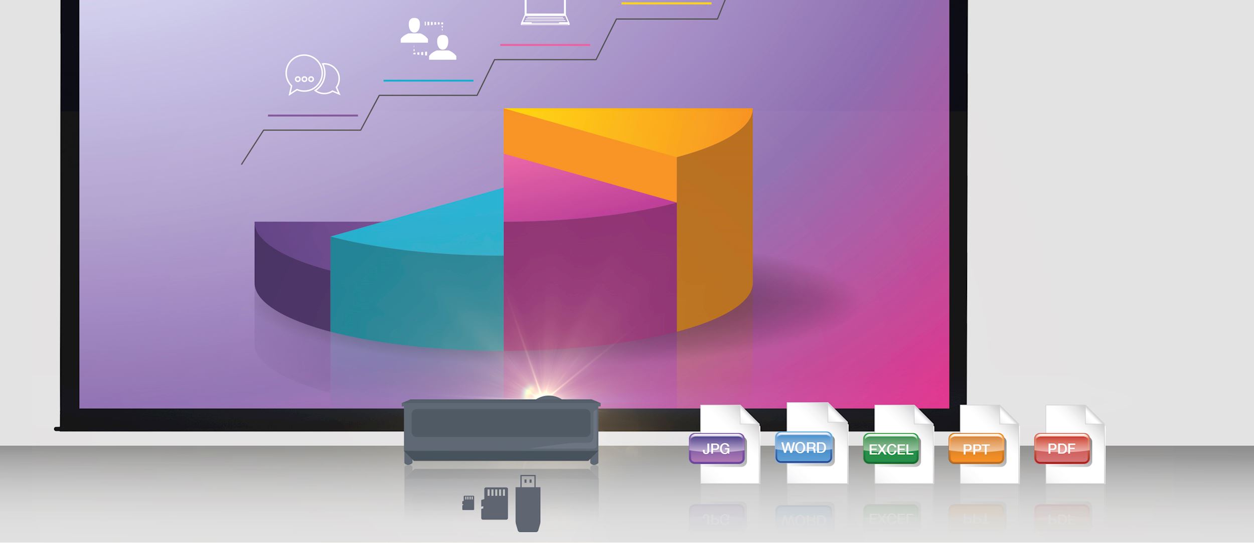 Videoproiettore Full HD 3500 lumen ottica ultra corta Mod. EH330UST