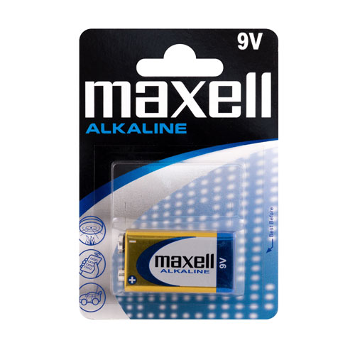 Batteria 9v MAXELL alkalina 1 pc.blister 6LR61