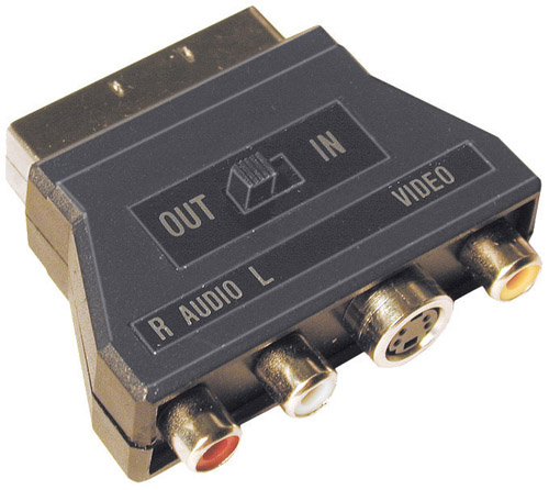 ADATT (1PZ) BLISTER "SP.SCART/PR.3RCA+ MINIDIN""