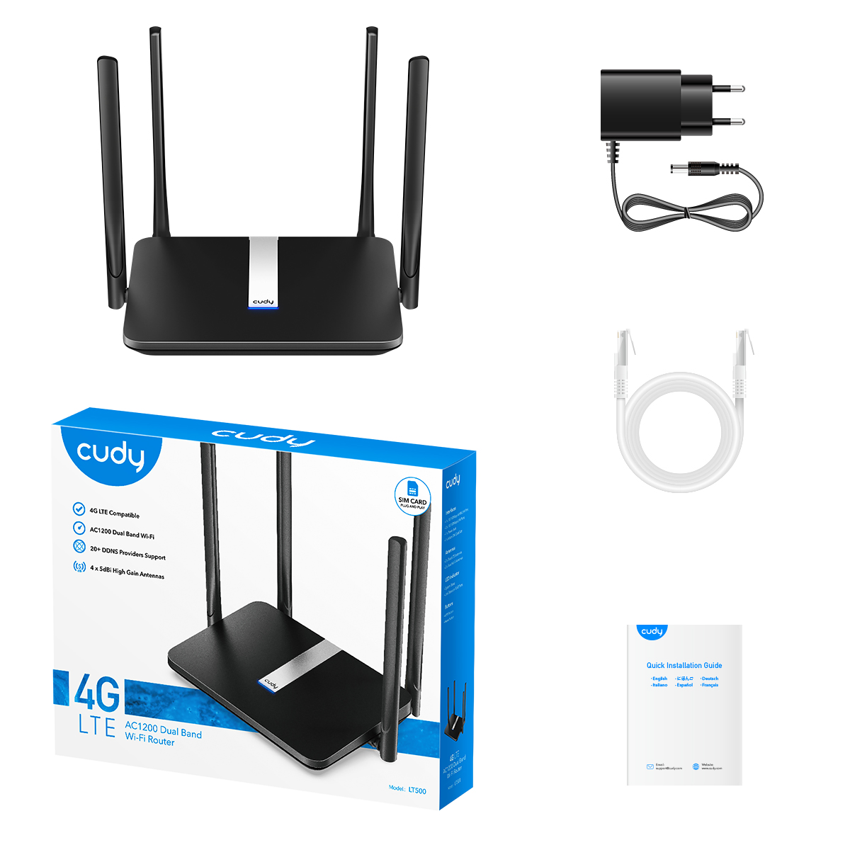 LT500 - AC1200 Wi-Fi Mesh 4G LTE Cat4 Router