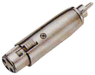 433329786 Adapter plug  rca - socket type cannon 3 poles