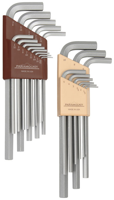 Set 9 pezzi chiavi a brugola Paramount 1.5mm-10mm