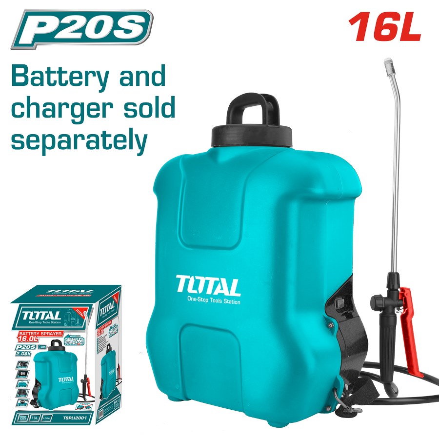 16L Battery-Powered Backpack Sprayer - 5bar TSPLI2001
