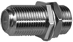 Adattatore per connettori tipo F, presa /presa con rondella per fissaggio a pannello