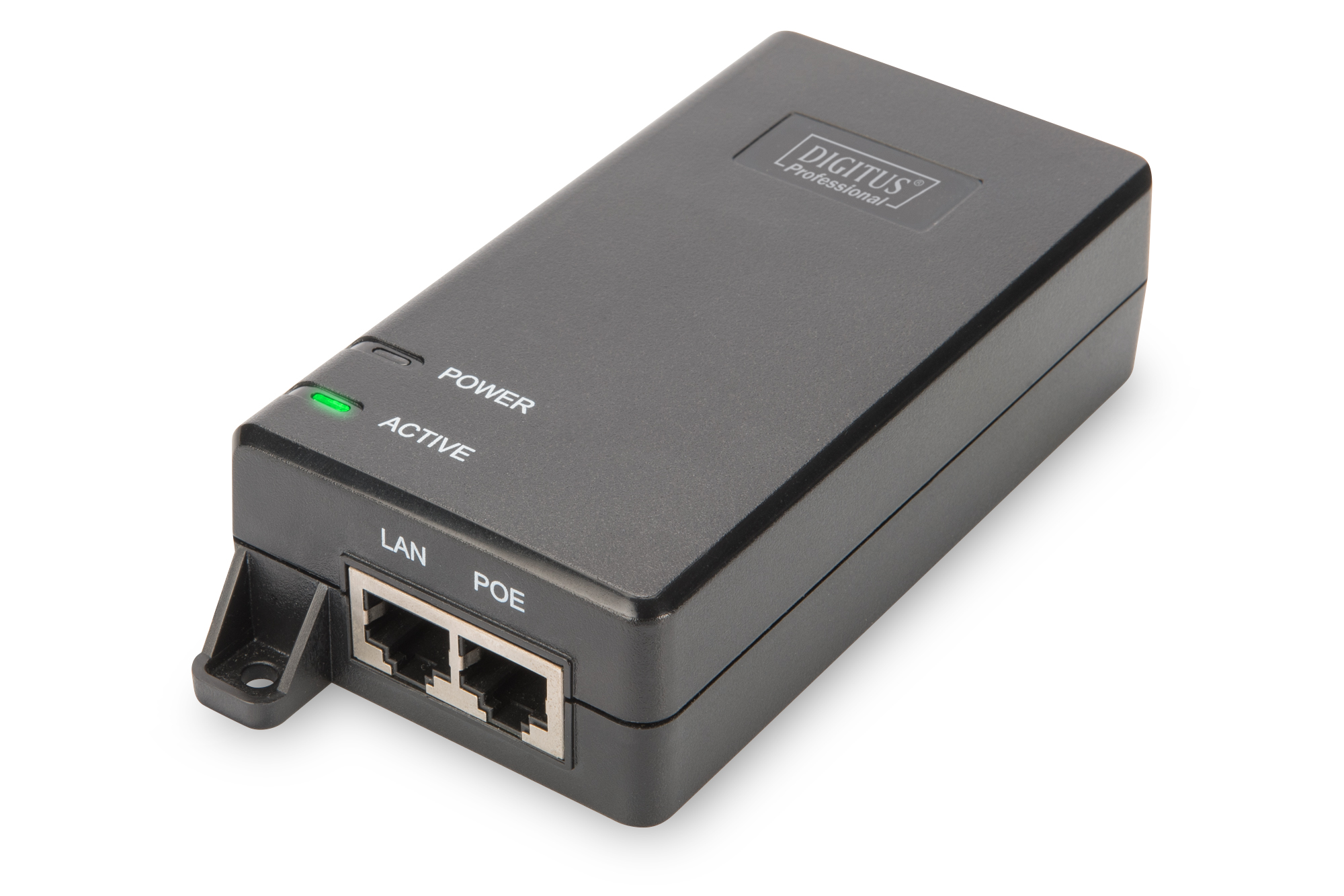 Digitus DN-95103-2 Gigabit Ethernet PoE+ Injector, 802.3at Power Pins: 4/5(+), 7/8(-), 30W