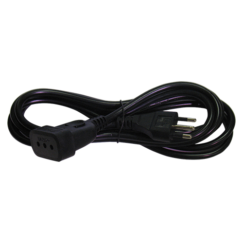 Prolunga elettrica nera  10A lunghezza 3mt cavo 3x1mmq MKC