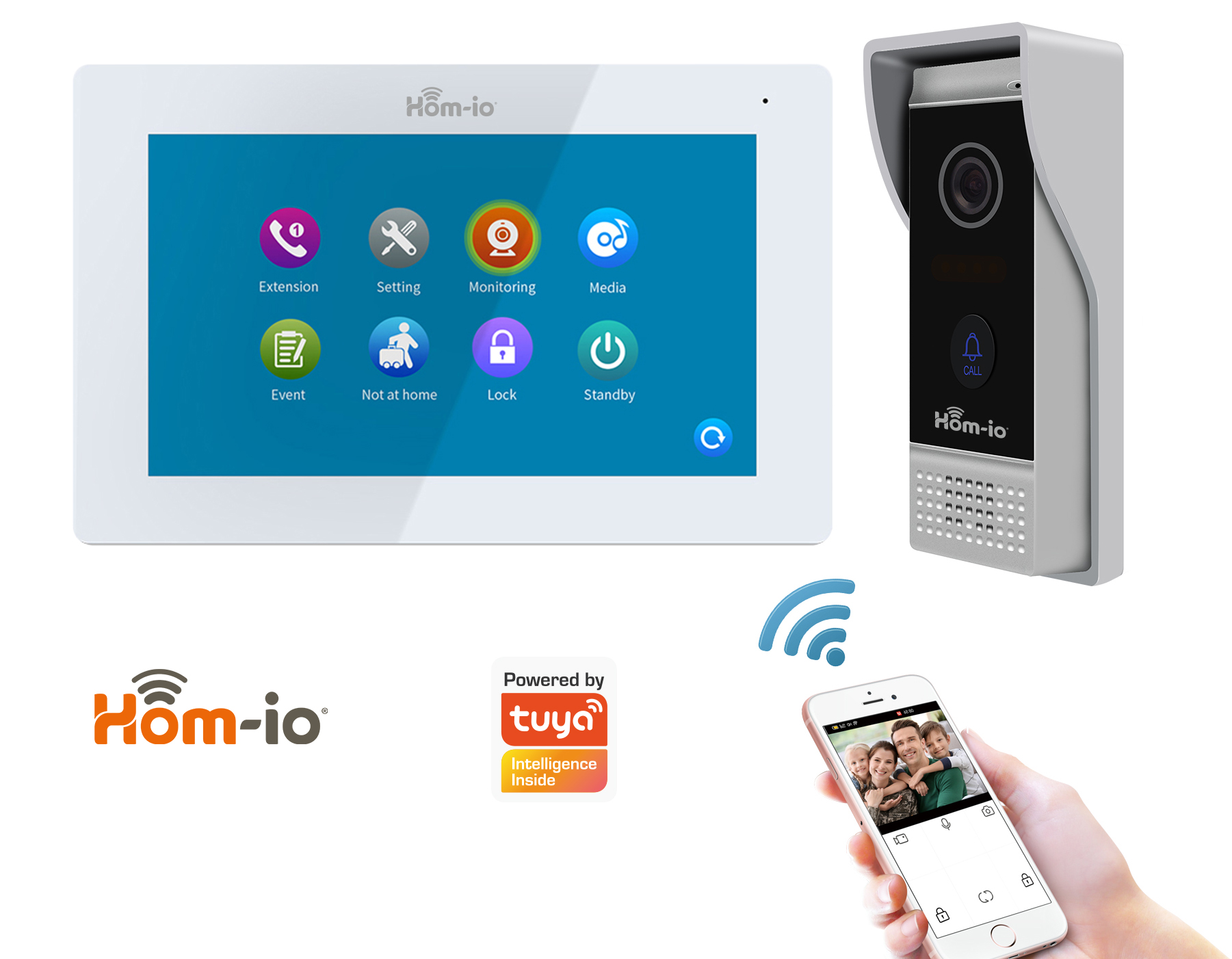 Kit Videocitofono 4 fili  1080P HD - Hom-Wirebell