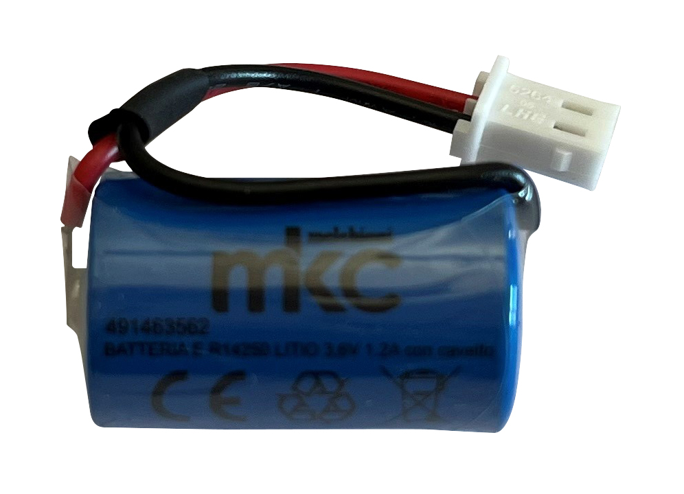 BATTERIA ER14250 LITIO 3,6V 1.2A con cavetto - MKC