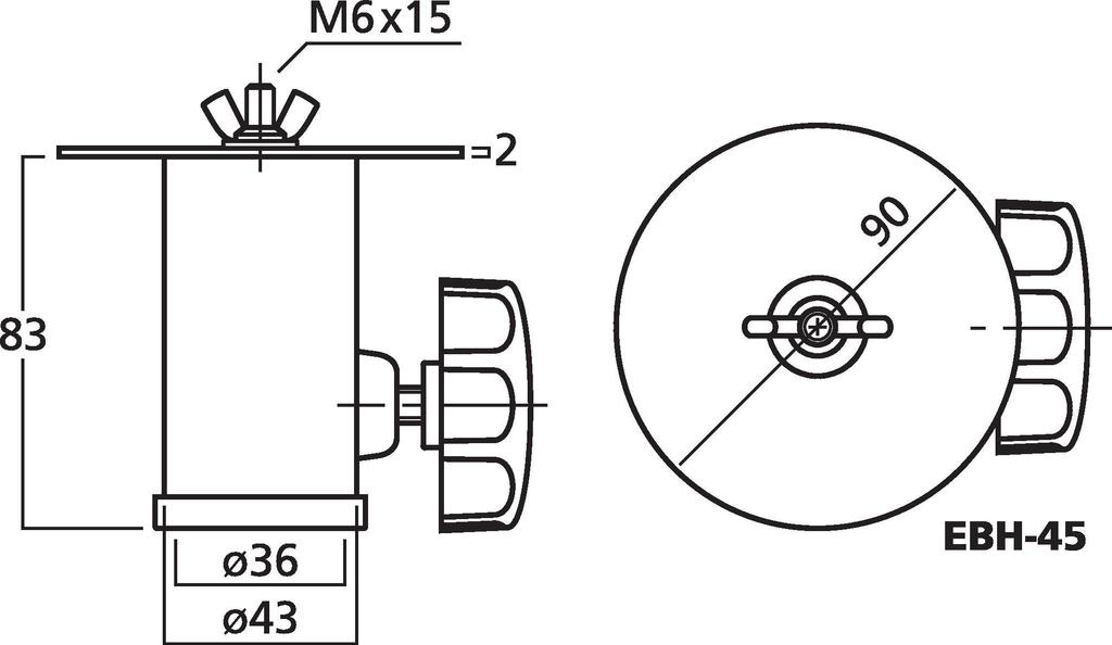 EBH-45 - Adattatore per Supporto