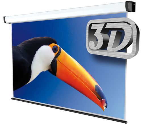 Schermo manuale 240x180 cm - Tela 3D - Formato 4:3
