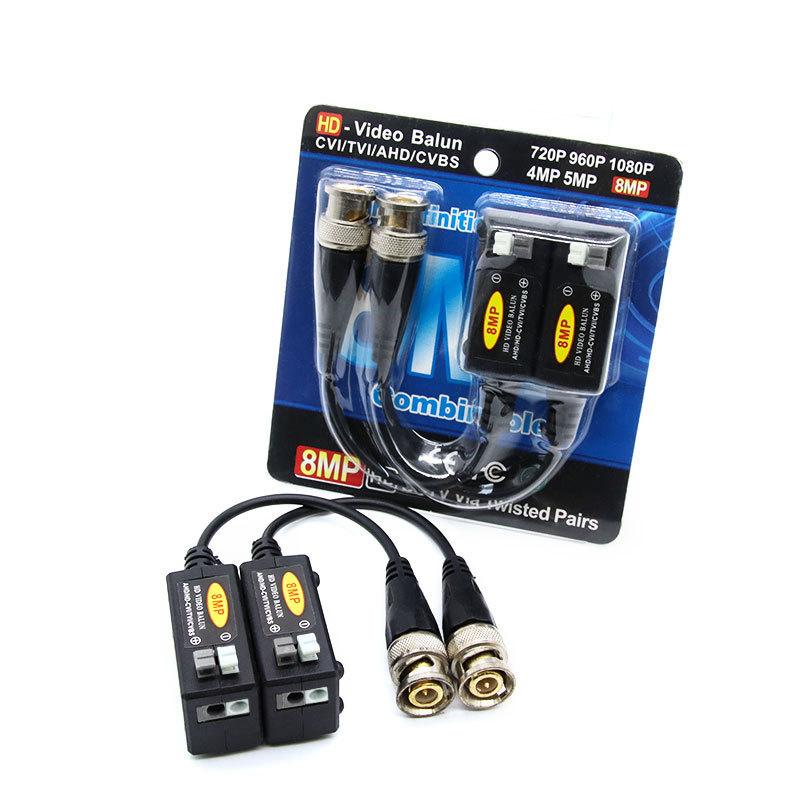 COPPIA TX-RX VIDEO BALUN 4IN1 HD 8 Megapixel
